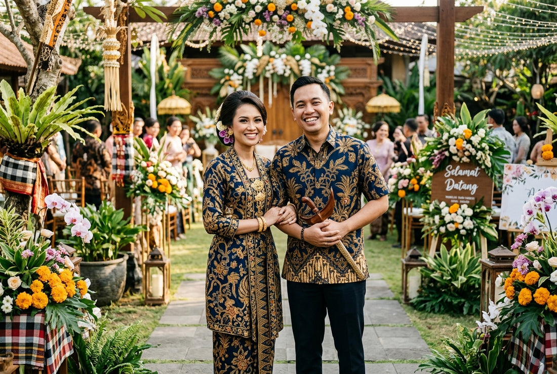 Inspirasi Busana Sarimbit Batik Couple: Tampil Harmonis dan Anggun di Resepsi Pernikahan
