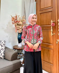 Dress Batik Anak Cewek Cantik Bunga Kupu - Tampilan 4:5 Foto 1