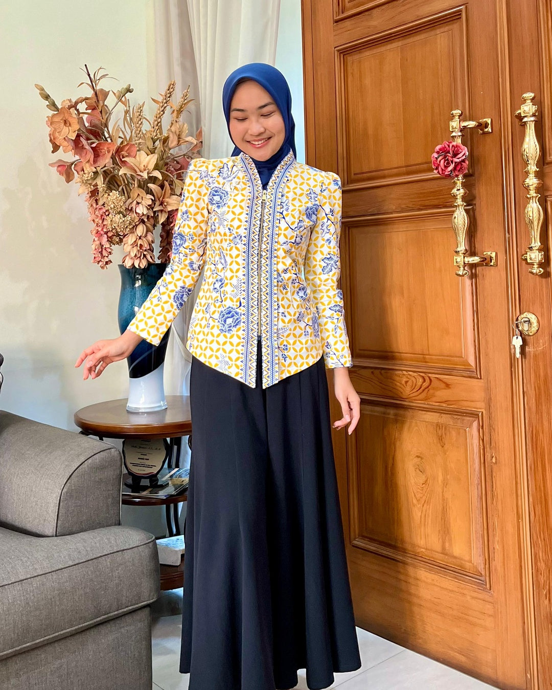 Hem Batik Anak Cowo Katun Adem Motif Pesisir - Tampilan 4:5 Foto 1