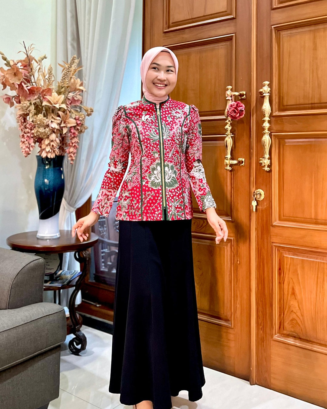 Celana Panjang Batik Pria Modern Sirwal Etnik - Tampilan 4:5 Foto 1
