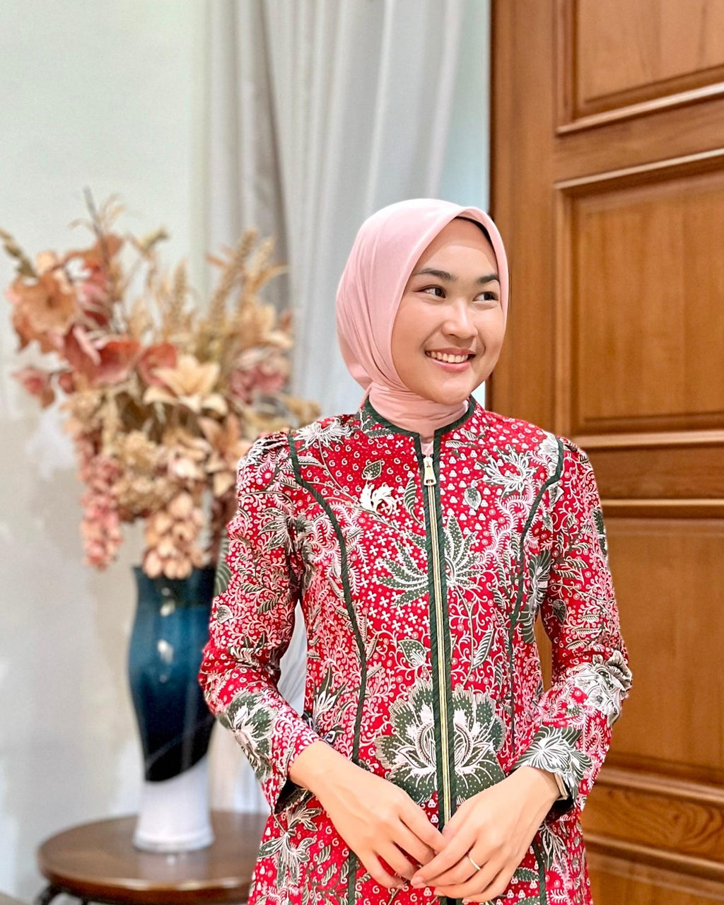 Dress Batik Anak Cewek Cantik Bunga Kupu - Tampilan 4:5 Foto 2