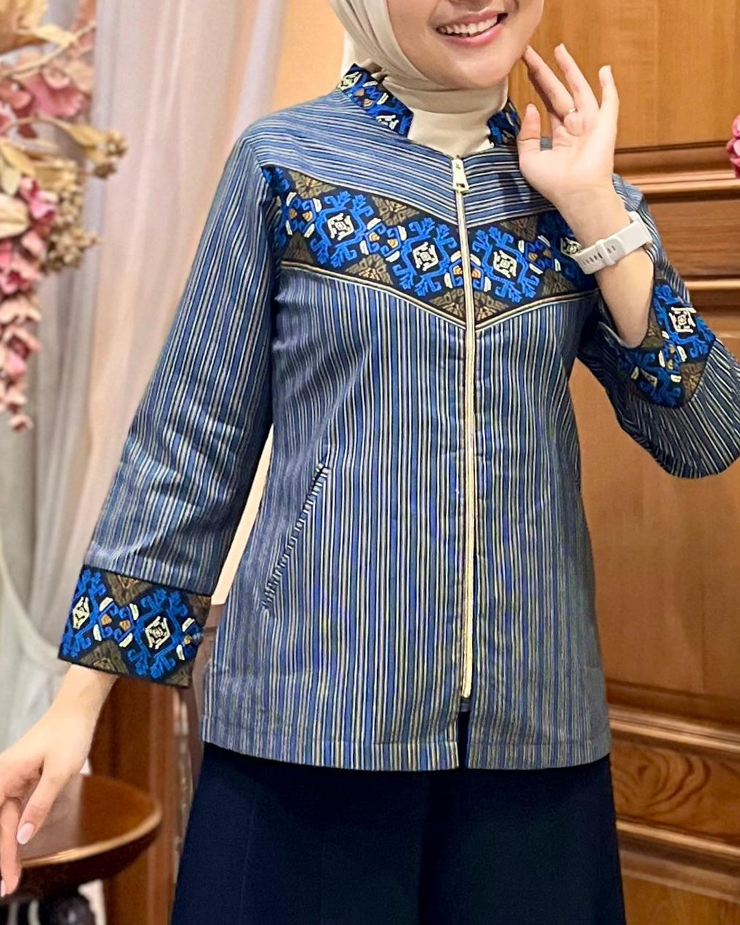 Gamis Batik Katun Primisima Parang Kusumo Elegance - Tampilan 4:5 Foto 3