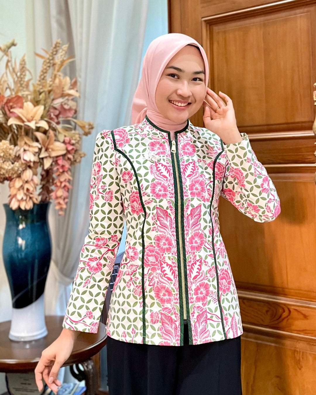 Daster Batik Katun Halus Solo Series Home Dress - Tampilan 4:5 Foto 4