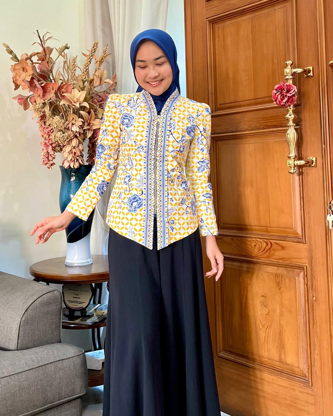 Celana Panjang Batik Pria Modern Sirwal Etnik - Tampilan 4:5 Foto 4