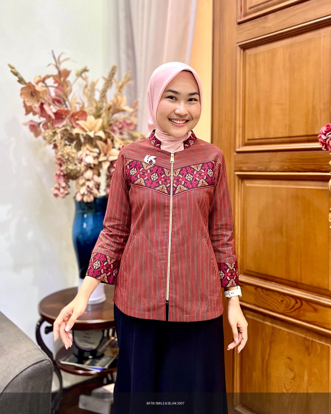 Daster Batik Katun Halus Solo Series Home Dress - Tampilan 4:5 Foto 5